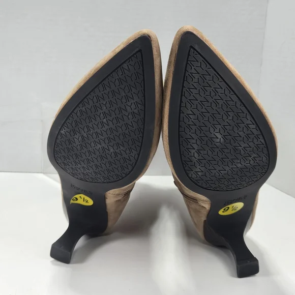 Jones New York Sonjah Tan Suede Leather Kitten Heeled Pointed Toe Boots Size 9.5 - Picture 6 of 15